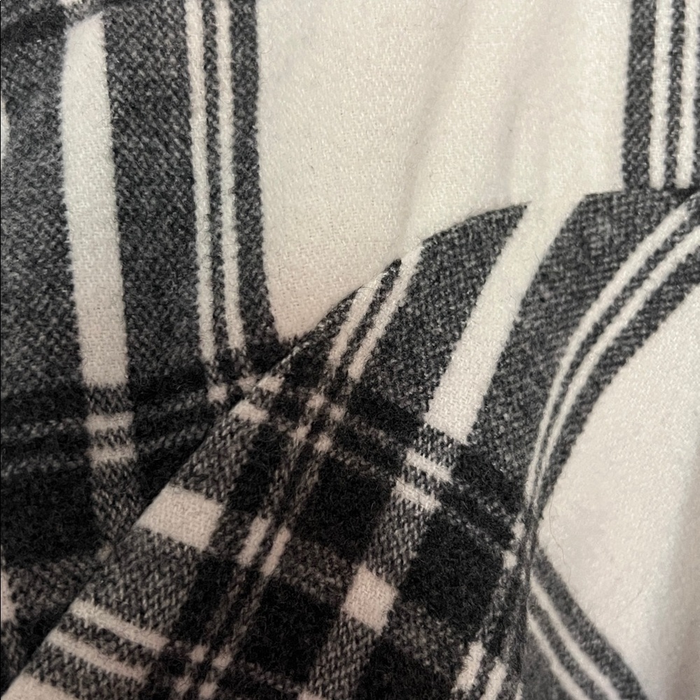 Eloquii Black and White Plaid A-Line Skirt - Picture 2 of 3